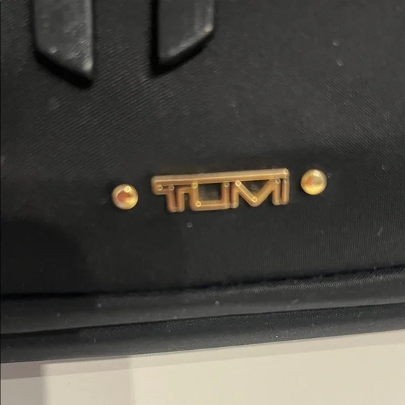 Tumi Madison Black Nylon Belt Bag with Gold Hardware Accents - Picture 2 of 16